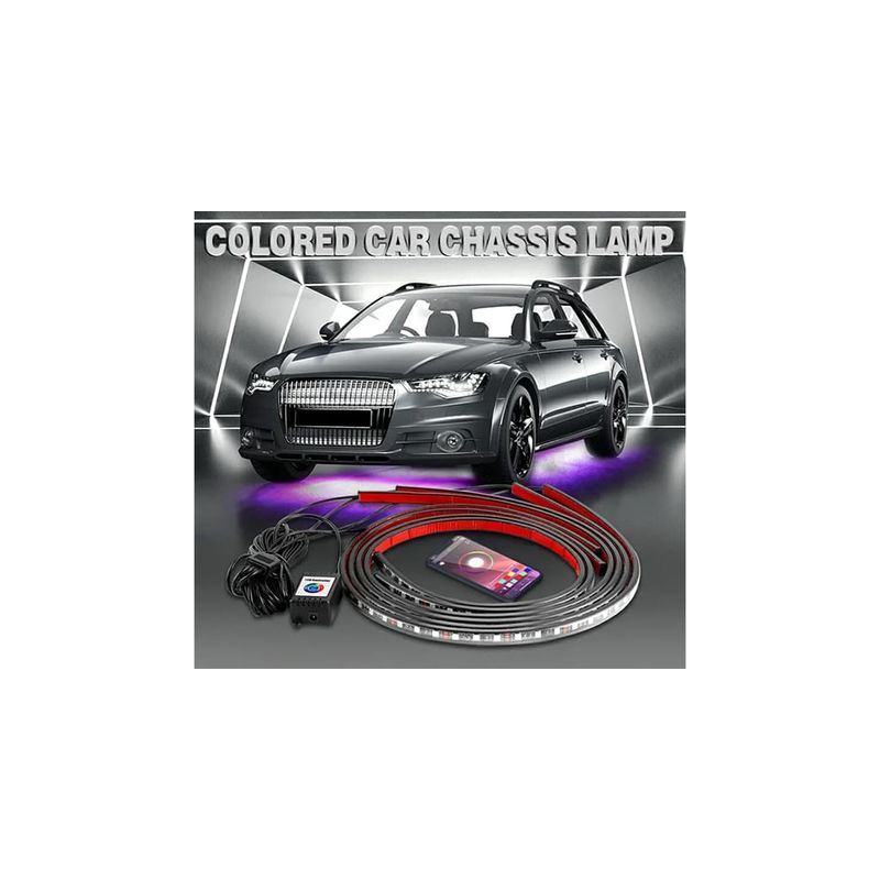 Auto si Moto - Electrice auto - Iluminare si semnalizare - Lumini ambientale - Banda LED auto RGBIC dinamica 2x90 cm si 2x120 cm - Infinity.ro