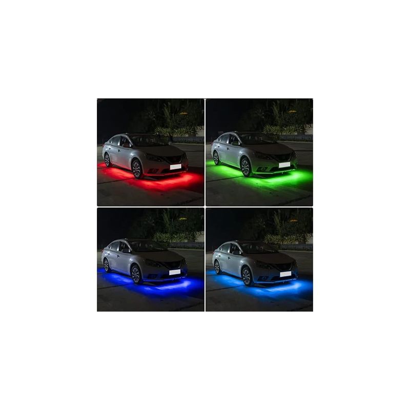 Auto si Moto - Electrice auto - Iluminare si semnalizare - Lumini ambientale - Banda LED auto RGBIC dinamica 2x90 cm si 2x120 cm - Infinity.ro