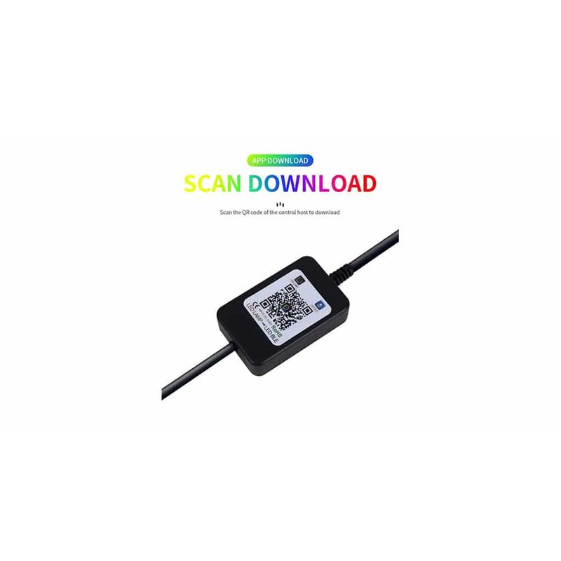 Auto si Moto - Electrice auto - Iluminare si semnalizare - Lumini ambientale - Banda LED auto RGBIC dinamica 2x90 cm si 2x120 cm - Infinity.ro