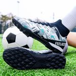 Sport si Outdoor - Echipament Sportiv - Incaltaminte sport - Pantofi sport - Ghete de fotbal MBrands, 8.4 cu glezna pentru teren sintetic, culoare alb cu negru 36 - Infinity.ro