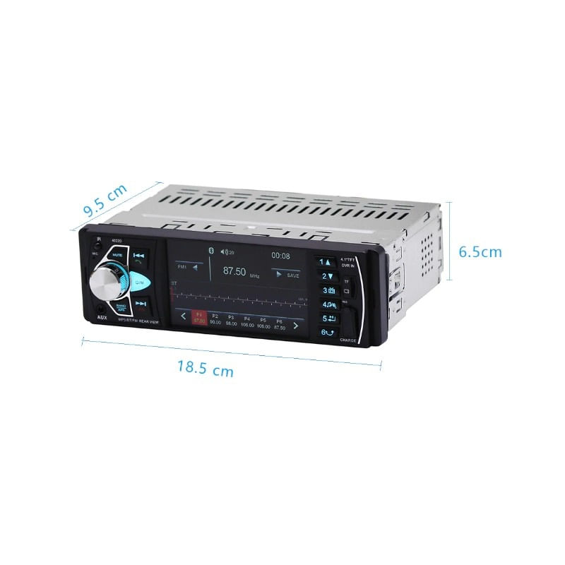 Auto si Moto - Electronice auto - Multimedia auto - Radio Auto MP5 PLAYER Techstar® 4022D SMART 1DIN, cu Display 4.1", Bluetooth, Telecomanda - Infinity.ro