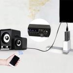 Auto si Moto - Electronice auto - Multimedia auto - Transmitator receptor audio 4 in 1 Techstar® M135, Bluetooth 5.0, Port USB, AUX 3.5 mm, Compatibil Home TV sau Auto - Infinity.ro