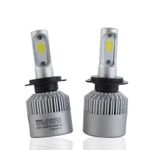 Auto si Moto - Electrice auto - Iluminare si semnalizare - Becuri auto - Set 2 LED-uri Auto Techstar® S2, H7, 36w, 4000 Lumeni, 6500K, AUTO, 12-24 Volti, COB, Canbus - Infinity.ro