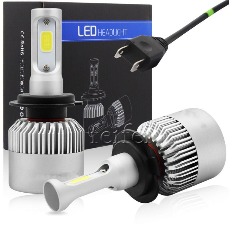 Auto si Moto - Electrice auto - Iluminare si semnalizare - Becuri auto - Set 2 LED-uri Auto Techstar® S2, H7, 36w, 4000 Lumeni, 6500K, AUTO, 12-24 Volti, COB, Canbus - Infinity.ro
