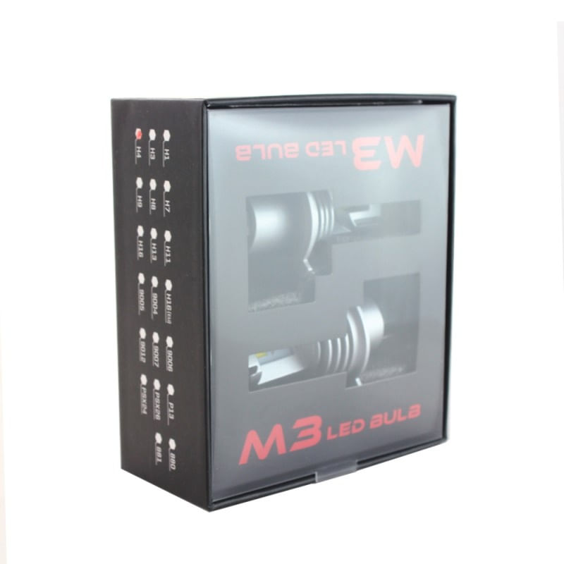 Auto si Moto - Electrice auto - Iluminare si semnalizare - Becuri auto - Set 2 LED-uri Auto Techstar® M3, H7, 40w, 8000 Lumeni, 6500K, AUTO, 12-24 Volti, ZES, Canbus, Miez Cupru, Radiator - Infinity.ro