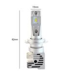 Auto si Moto - Electrice auto - Iluminare si semnalizare - Becuri auto - Set 2 LED-uri Auto Techstar® M3, H7, 40w, 8000 Lumeni, 6500K, AUTO, 12-24 Volti, ZES, Canbus, Miez Cupru, Radiator - Infinity.ro