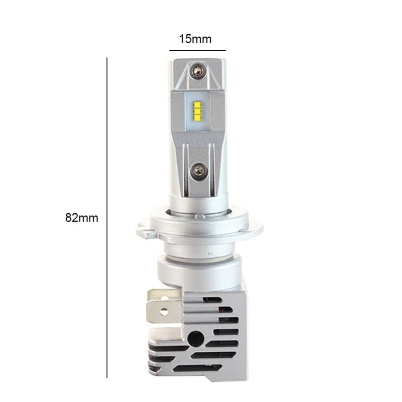 Auto si Moto - Electrice auto - Iluminare si semnalizare - Becuri auto - Set 2 LED-uri Auto Techstar® M3, H7, 40w, 8000 Lumeni, 6500K, AUTO, 12-24 Volti, ZES, Canbus, Miez Cupru, Radiator - Infinity.ro