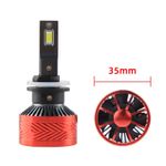 Auto si Moto - Electrice auto - Iluminare si semnalizare - Becuri auto - Set 2 LED-Uri Auto Techstar® P14, H13, 120W, 18000 Lumeni, 6000K, 12-24V, Unghi Fascicul 360°, CSP 3570, Canbus - Infinity.ro