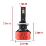 Auto si Moto - Electrice auto - Iluminare si semnalizare - Becuri auto - Set 2 LED-Uri Auto Techstar® P14, H13, 120W, 18000 Lumeni, 6000K, 12-24V, Unghi Fascicul 360°, CSP 3570, Canbus - Infinity.ro