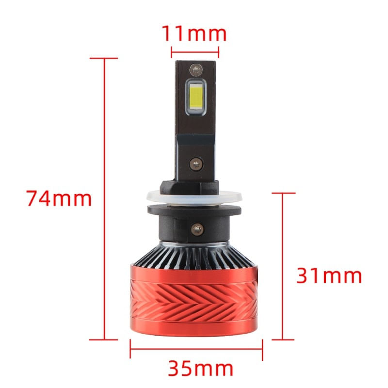 Auto si Moto - Electrice auto - Iluminare si semnalizare - Becuri auto - Set 2 LED-Uri Auto Techstar® P14, H13, 120W, 18000 Lumeni, 6000K, 12-24V, Unghi Fascicul 360°, CSP 3570, Canbus - Infinity.ro