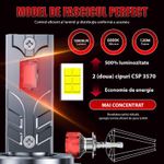 Auto si Moto - Electrice auto - Iluminare si semnalizare - Becuri auto - Set 2 LED-Uri Auto Techstar® P14, H13, 120W, 18000 Lumeni, 6000K, 12-24V, Unghi Fascicul 360°, CSP 3570, Canbus - Infinity.ro