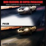 Auto si Moto - Electrice auto - Iluminare si semnalizare - Becuri auto - Set 2 LED-Uri Auto Techstar® P14, H13, 120W, 18000 Lumeni, 6000K, 12-24V, Unghi Fascicul 360°, CSP 3570, Canbus - Infinity.ro