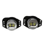 Auto si Moto - Electrice auto - Iluminare si semnalizare - Becuri auto - Set 2 LED-uri Marker Techstar® Angel Eyes, 6W, BMW E90,E91, 6500K, Aluminiu - Infinity.ro