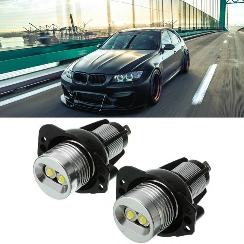 Auto si Moto - Electrice auto - Iluminare si semnalizare - Becuri auto - Set 2 LED-uri Marker Techstar® Angel Eyes, 6W, BMW E90,E91, 6500K, Aluminiu - Infinity.ro