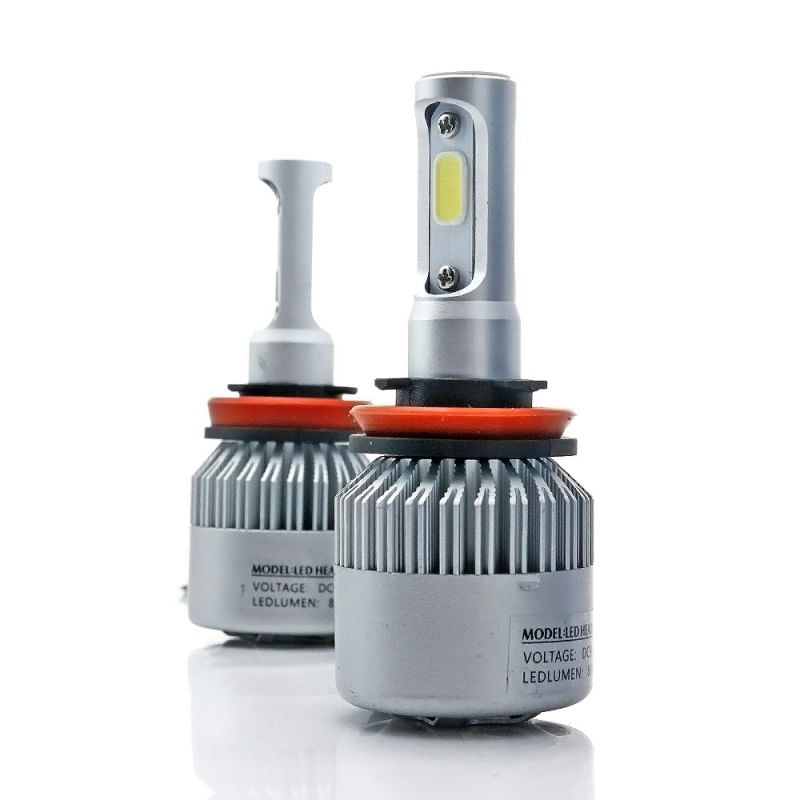 Auto si Moto - Electrice auto - Iluminare si semnalizare - Becuri auto - Set 2 LED-uri Auto Techstar® S2, H11/H8/H9, 36w, 4000 Lumeni, 6500K, AUTO, 12-24 Volti, COB, Canbus - Infinity.ro