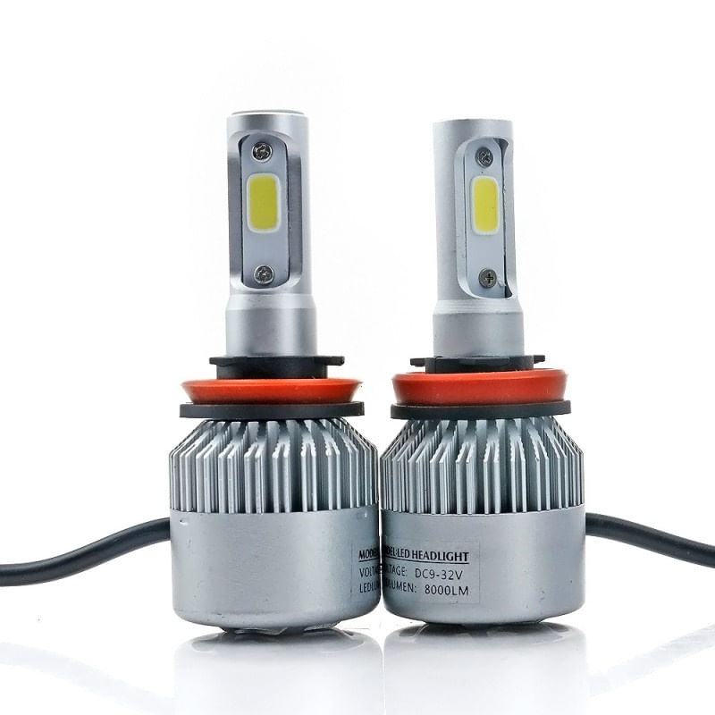 Auto si Moto - Electrice auto - Iluminare si semnalizare - Becuri auto - Set 2 LED-uri Auto Techstar® S2, H11/H8/H9, 36w, 4000 Lumeni, 6500K, AUTO, 12-24 Volti, COB, Canbus - Infinity.ro