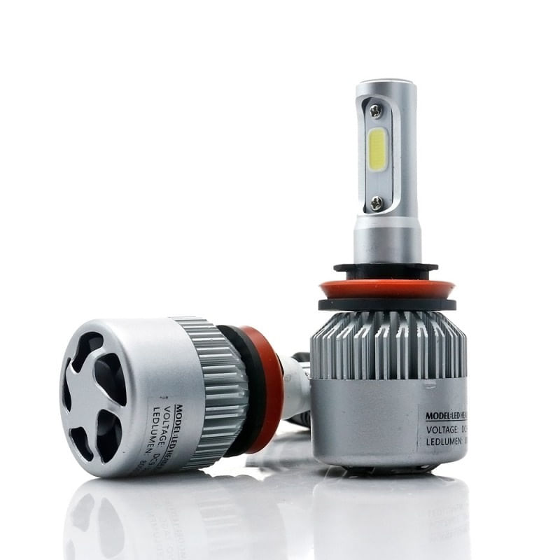 Auto si Moto - Electrice auto - Iluminare si semnalizare - Becuri auto - Set 2 LED-uri Auto Techstar® S2, H11/H8/H9, 36w, 4000 Lumeni, 6500K, AUTO, 12-24 Volti, COB, Canbus - Infinity.ro