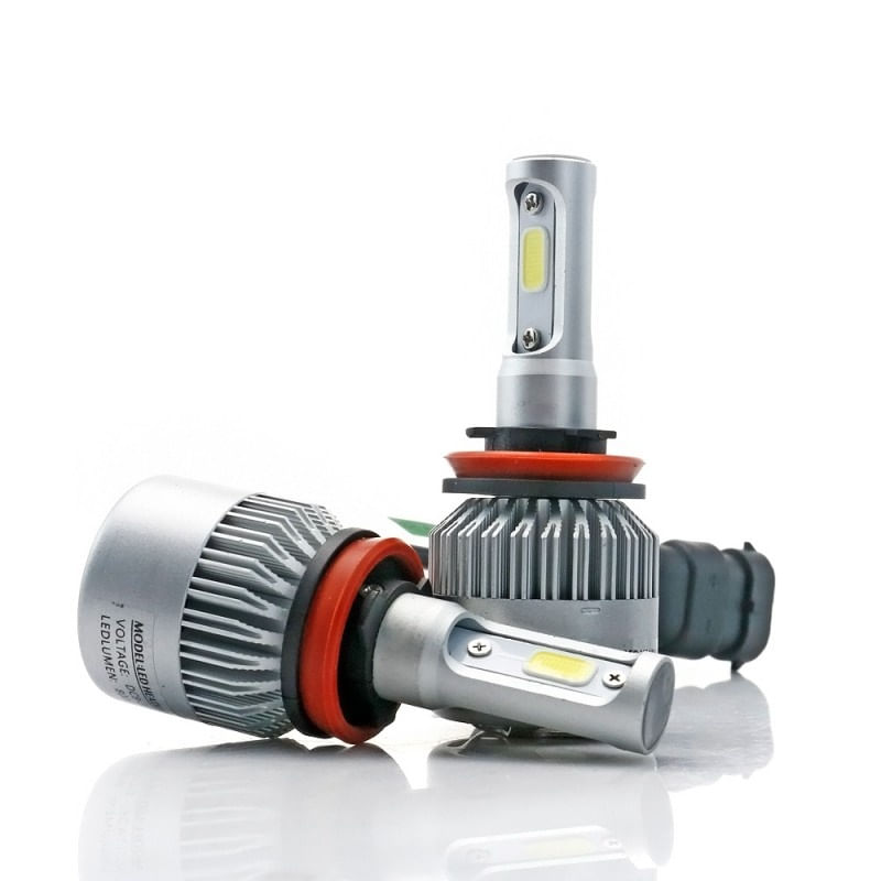 Auto si Moto - Electrice auto - Iluminare si semnalizare - Becuri auto - Set 2 LED-uri Auto Techstar® S2, H11/H8/H9, 36w, 4000 Lumeni, 6500K, AUTO, 12-24 Volti, COB, Canbus - Infinity.ro