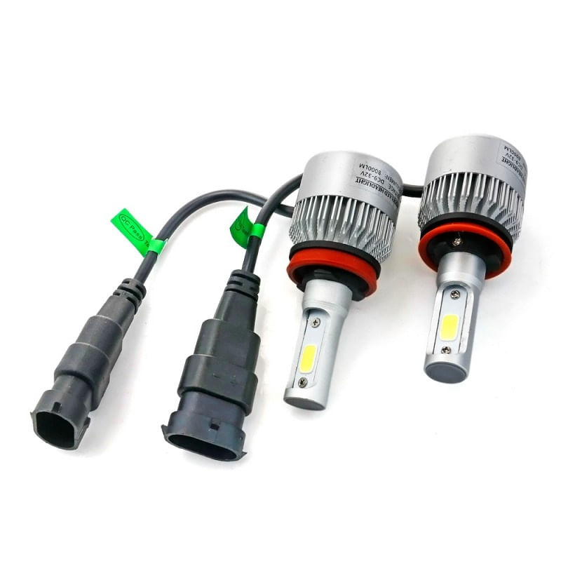 Auto si Moto - Electrice auto - Iluminare si semnalizare - Becuri auto - Set 2 LED-uri Auto Techstar® S2, H11/H8/H9, 36w, 4000 Lumeni, 6500K, AUTO, 12-24 Volti, COB, Canbus - Infinity.ro