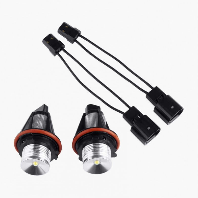 Auto si Moto - Electrice auto - Iluminare si semnalizare - Becuri auto - Set 2 LED-uri Marker Techstar® Angel Eyes, 5W, BMW E39,E61,E63,E65,X5, 6500K, Aluminiu - Infinity.ro
