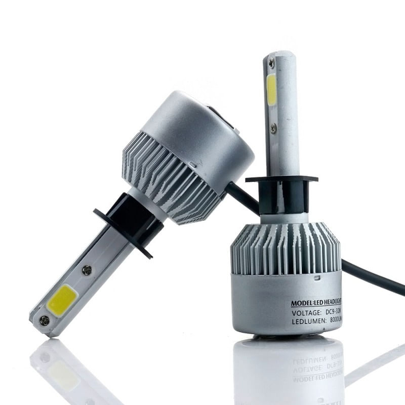 Auto si Moto - Electrice auto - Iluminare si semnalizare - Becuri auto - Set 2 LED-uri Auto Techstar® S2, H1, 36w, 4000 Lumeni, 6500K, AUTO, 12-24 Volti, COB, Canbus - Infinity.ro