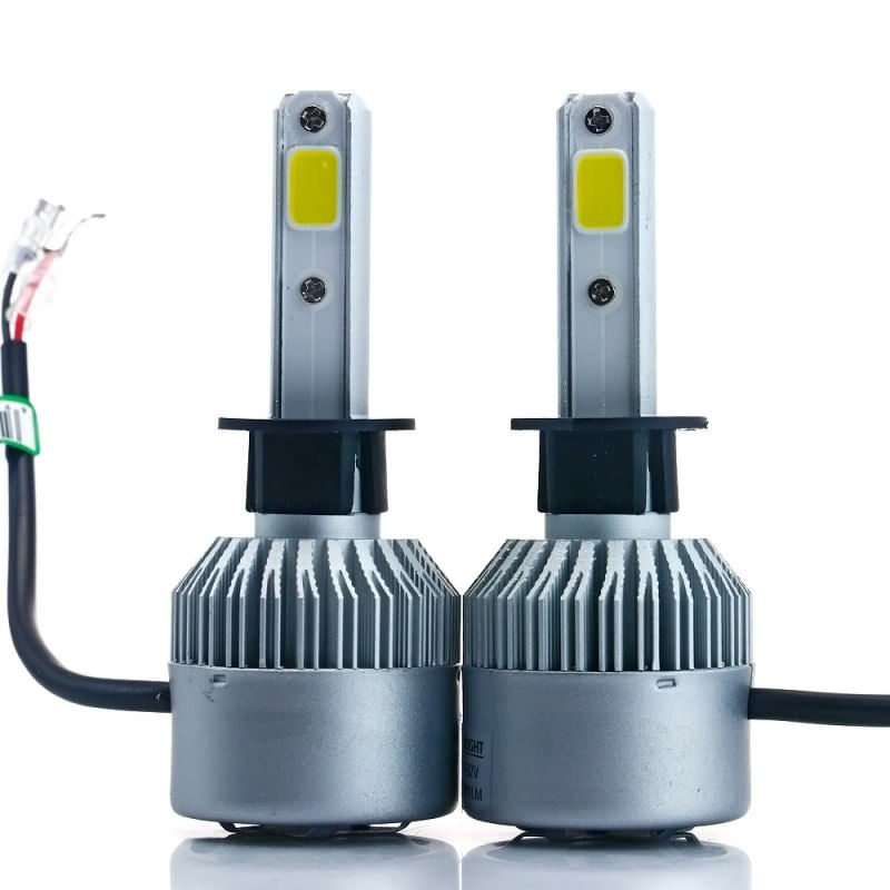 Auto si Moto - Electrice auto - Iluminare si semnalizare - Becuri auto - Set 2 LED-uri Auto Techstar® S2, H1, 36w, 4000 Lumeni, 6500K, AUTO, 12-24 Volti, COB, Canbus - Infinity.ro