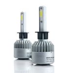 Auto si Moto - Electrice auto - Iluminare si semnalizare - Becuri auto - Set 2 LED-uri Auto Techstar® S2, H1, 36w, 4000 Lumeni, 6500K, AUTO, 12-24 Volti, COB, Canbus - Infinity.ro
