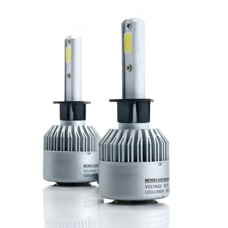 Auto si Moto - Electrice auto - Iluminare si semnalizare - Becuri auto - Set 2 LED-uri Auto Techstar® S2, H1, 36w, 4000 Lumeni, 6500K, AUTO, 12-24 Volti, COB, Canbus - Infinity.ro