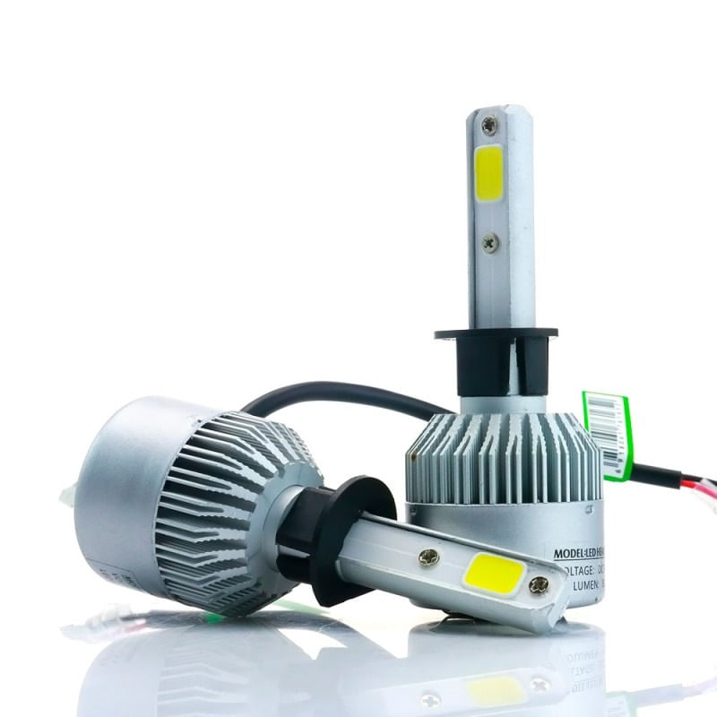 Auto si Moto - Electrice auto - Iluminare si semnalizare - Becuri auto - Set 2 LED-uri Auto Techstar® S2, H1, 36w, 4000 Lumeni, 6500K, AUTO, 12-24 Volti, COB, Canbus - Infinity.ro