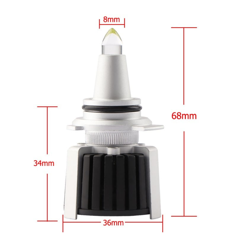 Auto si Moto - Electrice auto - Iluminare si semnalizare - Becuri auto - Set 2 LED-uri Auto Techstar® R10, 9012, 45w, 5000 Lumeni, 6500K, AUTO, 12-24 Volti, CSP, Canbus, Radiator Aluminiu - Infinity.ro