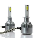 Auto si Moto - Electrice auto - Iluminare si semnalizare - Becuri auto - Set 2 LED-Uri Auto Techstar® C6, H1, 36w, 3800 Lumeni, 6500K, AUTO, 12-24 Volti, COB - Infinity.ro