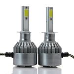 Auto si Moto - Electrice auto - Iluminare si semnalizare - Becuri auto - Set 2 LED-Uri Auto Techstar® C6, H1, 36w, 3800 Lumeni, 6500K, AUTO, 12-24 Volti, COB - Infinity.ro