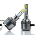Auto si Moto - Electrice auto - Iluminare si semnalizare - Becuri auto - Set 2 LED-Uri Auto Techstar® C6, H1, 36w, 3800 Lumeni, 6500K, AUTO, 12-24 Volti, COB - Infinity.ro