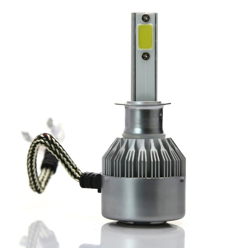 Auto si Moto - Electrice auto - Iluminare si semnalizare - Becuri auto - Set 2 LED-Uri Auto Techstar® C6, H1, 36w, 3800 Lumeni, 6500K, AUTO, 12-24 Volti, COB - Infinity.ro