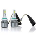 Auto si Moto - Electrice auto - Iluminare si semnalizare - Becuri auto - Set 2 LED-uri Auto Techstar® C6, 9006, 36w, 3800 Lumeni, 6500K, AUTO, 12-24 Volti, COB - Infinity.ro