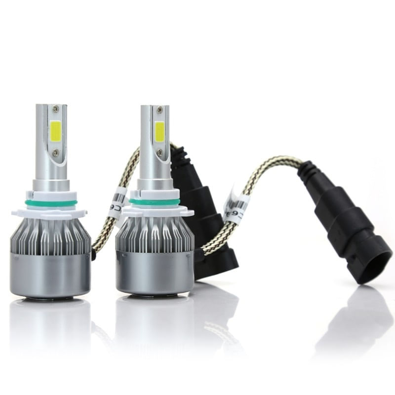 Auto si Moto - Electrice auto - Iluminare si semnalizare - Becuri auto - Set 2 LED-uri Auto Techstar® C6, 9006, 36w, 3800 Lumeni, 6500K, AUTO, 12-24 Volti, COB - Infinity.ro
