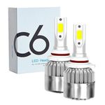 Auto si Moto - Electrice auto - Iluminare si semnalizare - Becuri auto - Set 2 LED-uri Auto Techstar® C6, 9006, 36w, 3800 Lumeni, 6500K, AUTO, 12-24 Volti, COB - Infinity.ro