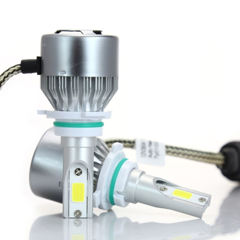 Auto si Moto - Electrice auto - Iluminare si semnalizare - Becuri auto - Set 2 LED-uri Auto Techstar® C6, 9006, 36w, 3800 Lumeni, 6500K, AUTO, 12-24 Volti, COB - Infinity.ro
