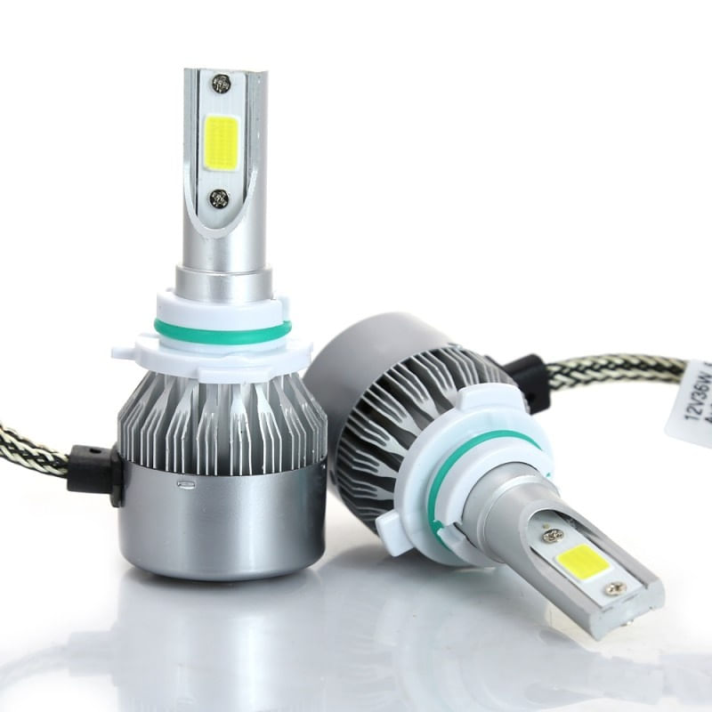 Auto si Moto - Electrice auto - Iluminare si semnalizare - Becuri auto - Set 2 LED-uri Auto Techstar® C6, 9006, 36w, 3800 Lumeni, 6500K, AUTO, 12-24 Volti, COB - Infinity.ro