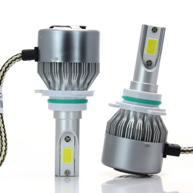 Auto si Moto - Electrice auto - Iluminare si semnalizare - Becuri auto - Set 2 LED-uri Auto Techstar® C6, 9006, 36w, 3800 Lumeni, 6500K, AUTO, 12-24 Volti, COB - Infinity.ro