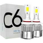 Auto si Moto - Electrice auto - Iluminare si semnalizare - Becuri auto - Set 2 LED-uri Auto Techstar® C6, 9005, 36w, 3800 Lumeni, 6500K, AUTO, 12-24 Volti, COB - Infinity.ro