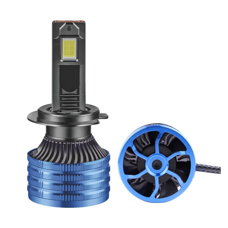 Auto si Moto - Electrice auto - Iluminare si semnalizare - Becuri auto - Set 2 LED-uri Auto Techstar® P41, H7, 100w, 16000 Lumeni, 6500K, AUTO, 12-24 Volti, CSP, Canbus, Miez Cupru, Radiator - Infinity.ro