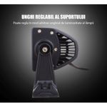 Auto si Moto - Electrice auto - Iluminare si semnalizare - Becuri auto - Bara Proiectoare LED Auto Offroad Techstar® PNB1, 36W, 12V-24V, 6000 K, 3500 Lumeni, IP 67, 17 Cm, Flood Beam 60° - Infinity.ro