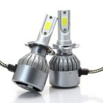 Auto si Moto - Electrice auto - Iluminare si semnalizare - Becuri auto - Set 2 LED-Uri Auto Techstar® C6, H7, 36w, 3800 Lumeni, 6500K, AUTO, 12-24 Volti, COB - Infinity.ro