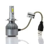 Auto si Moto - Electrice auto - Iluminare si semnalizare - Becuri auto - Set 2 LED-Uri Auto Techstar® C6, H7, 36w, 3800 Lumeni, 6500K, AUTO, 12-24 Volti, COB - Infinity.ro