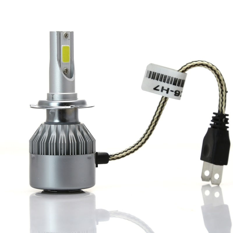 Auto si Moto - Electrice auto - Iluminare si semnalizare - Becuri auto - Set 2 LED-Uri Auto Techstar® C6, H7, 36w, 3800 Lumeni, 6500K, AUTO, 12-24 Volti, COB - Infinity.ro
