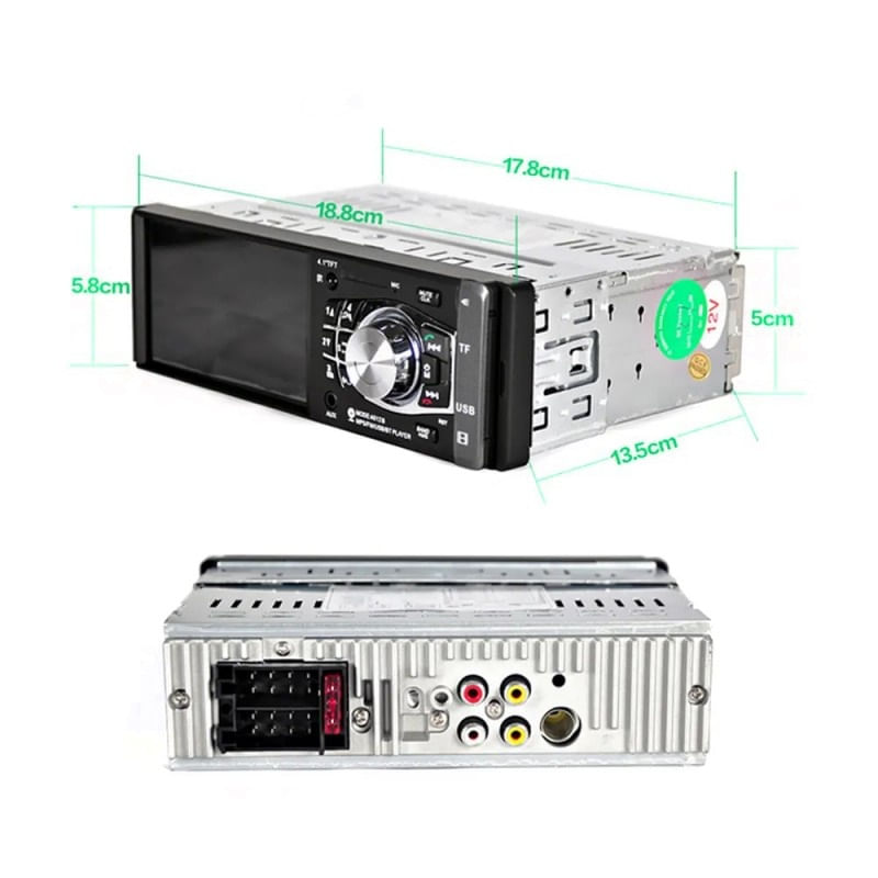 Auto si Moto - Electronice auto - Multimedia auto - MP5 Player Techstar® 4012B, 1DIN, Ecran HD 4.1 inch, Comenzi Volan, Telecomanda, Bluetooth, USB, Negru - Infinity.ro