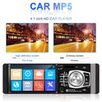 Auto si Moto - Electronice auto - Multimedia auto - MP5 Player Techstar® 4012B, 1DIN, Ecran HD 4.1 inch, Comenzi Volan, Telecomanda, Bluetooth, USB, Negru - Infinity.ro