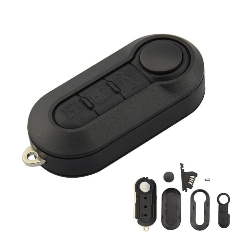 Auto si Moto - Electronice auto - Accesorii electronice auto - Carcasa Cheie Auto Techstar® Fiat 500, Ducato, Bravo, Stilo, Punto, Panda, 3 Butoane - Infinity.ro