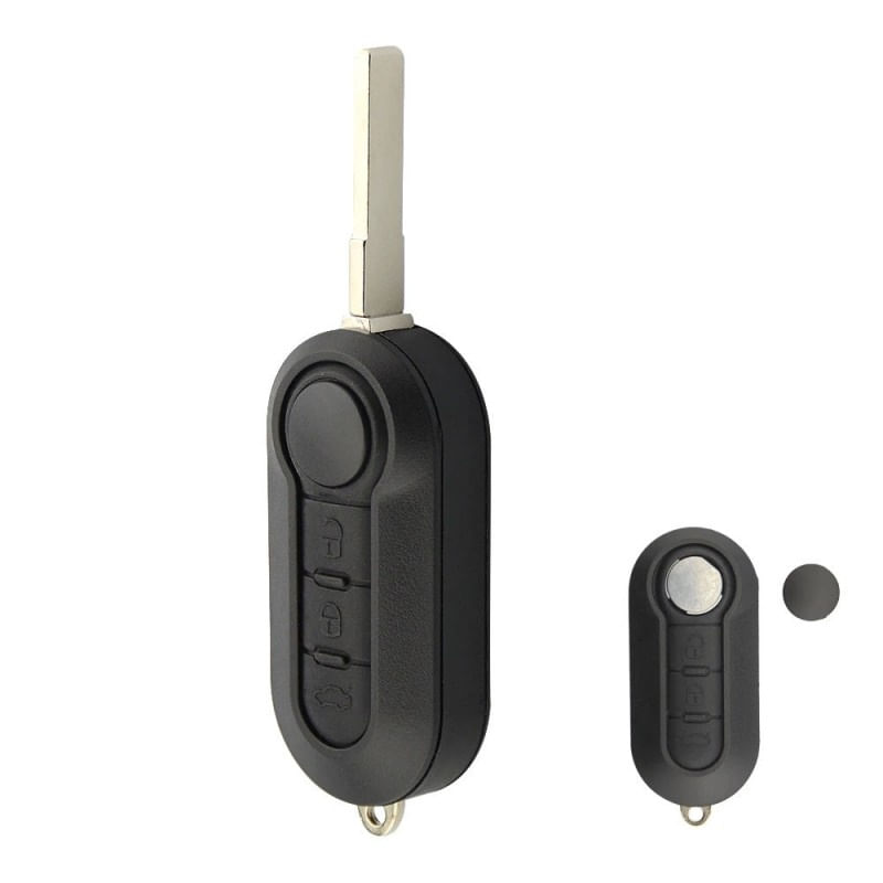 Auto si Moto - Electronice auto - Accesorii electronice auto - Carcasa Cheie Auto Techstar® Fiat 500, Ducato, Bravo, Stilo, Punto, Panda, 3 Butoane - Infinity.ro
